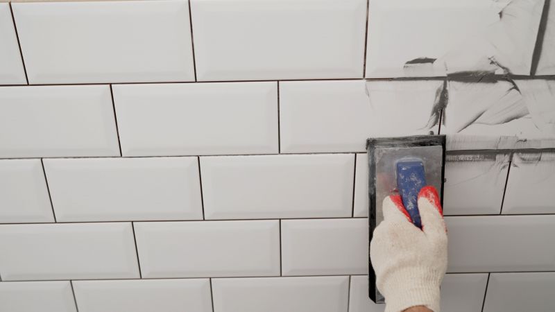 Sealed Tile Grout Close-up